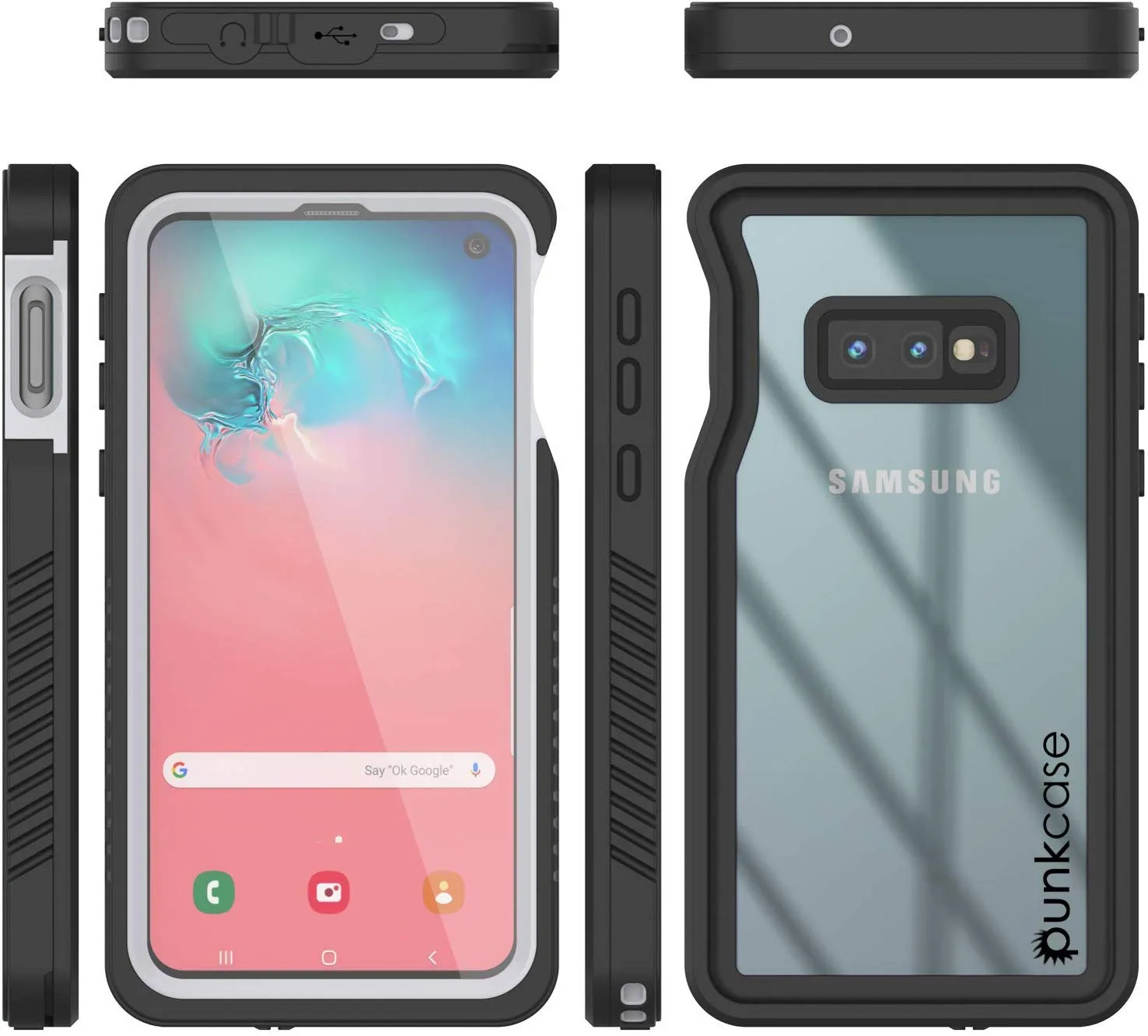 Galaxy S10e Water/Shock/Snow/dirt proof Punkcase Slim Case [White]