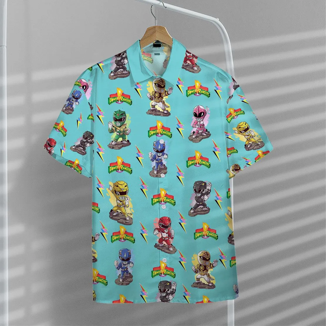 Gearhuman 3D Mighty Morphin Power Rangers Hawaii Shirt