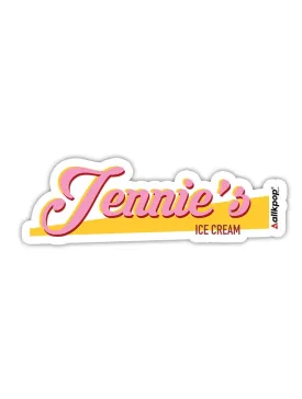 Jennie's Ice Cream Sticker