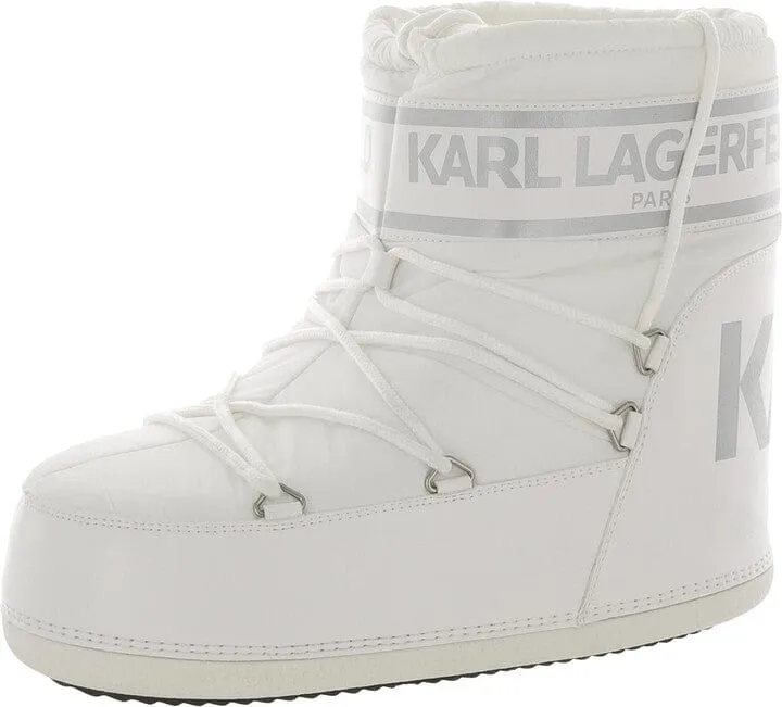 KARL LAGERFELD - Lace-up Cold Weather Winter & Snow Boots