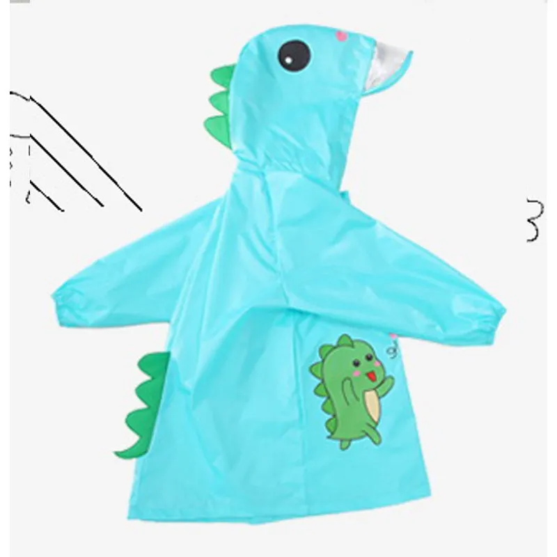 Kids Dinosaur Umbrella Rain boot Poncho Raincoat With Hood comes with Storage Bag for Boys and Girls