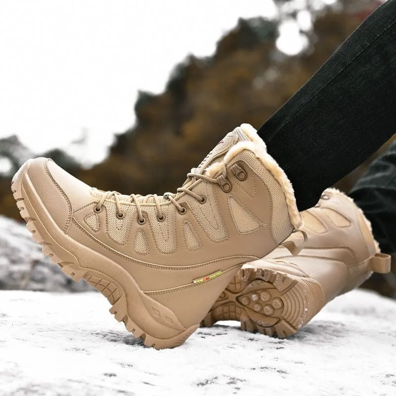 Lace Up Casual High Top Anti-Slip Waterproof Snow Men Boots