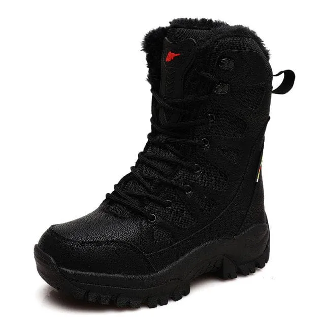 Lace Up Casual High Top Anti-Slip Waterproof Snow Men Boots