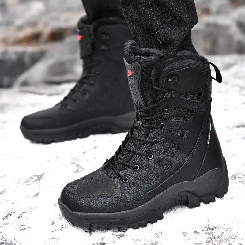 Lace Up Casual High Top Anti-Slip Waterproof Snow Men Boots