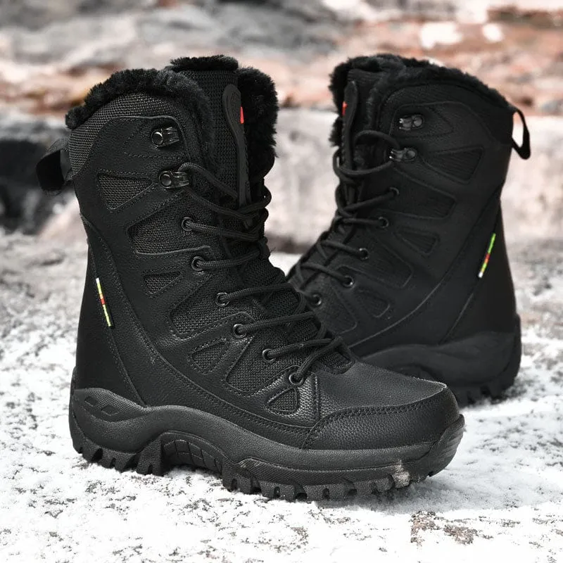 Lace Up Casual High Top Anti-Slip Waterproof Snow Men Boots