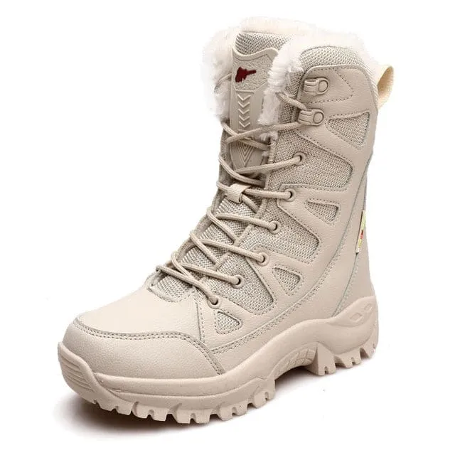 Lace Up Casual High Top Anti-Slip Waterproof Snow Men Boots