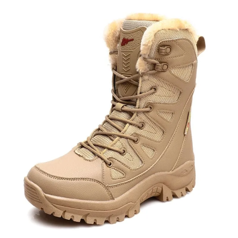 Lace Up Casual High Top Anti-Slip Waterproof Snow Men Boots