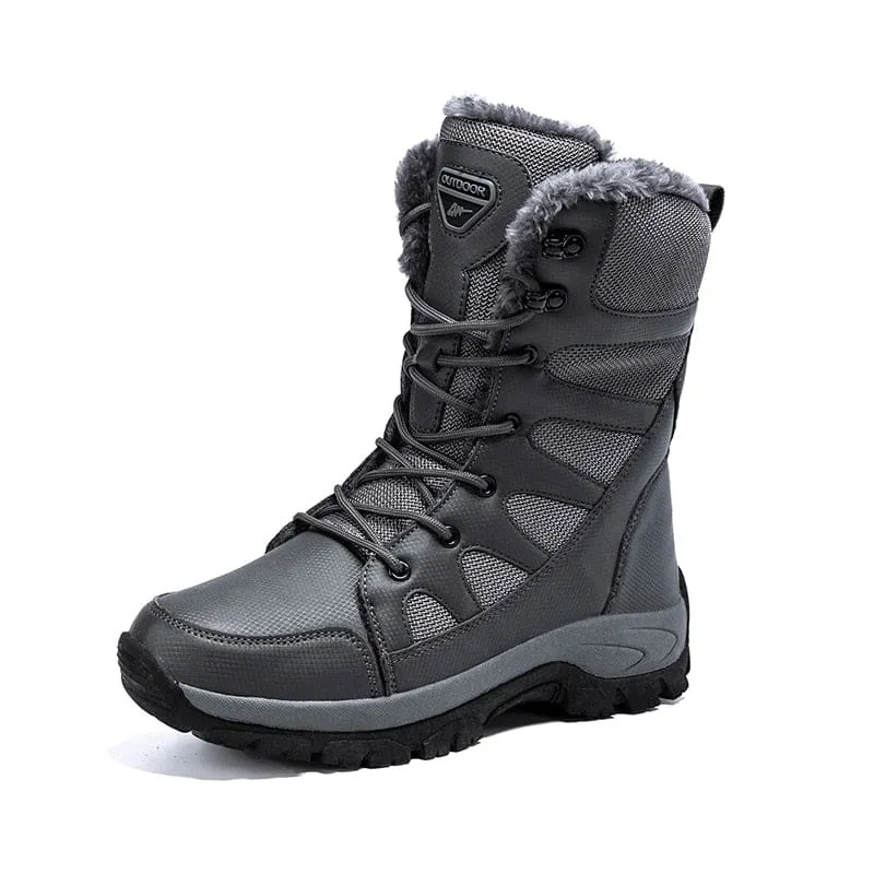 Lace Up Casual High Top Anti-Slip Waterproof Snow Men Boots