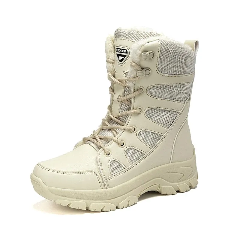 Lace Up Casual High Top Anti-Slip Waterproof Snow Men Boots