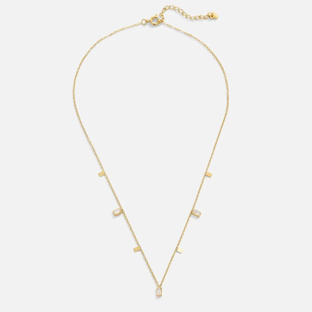 Lena Rectangle Crystal Necklace