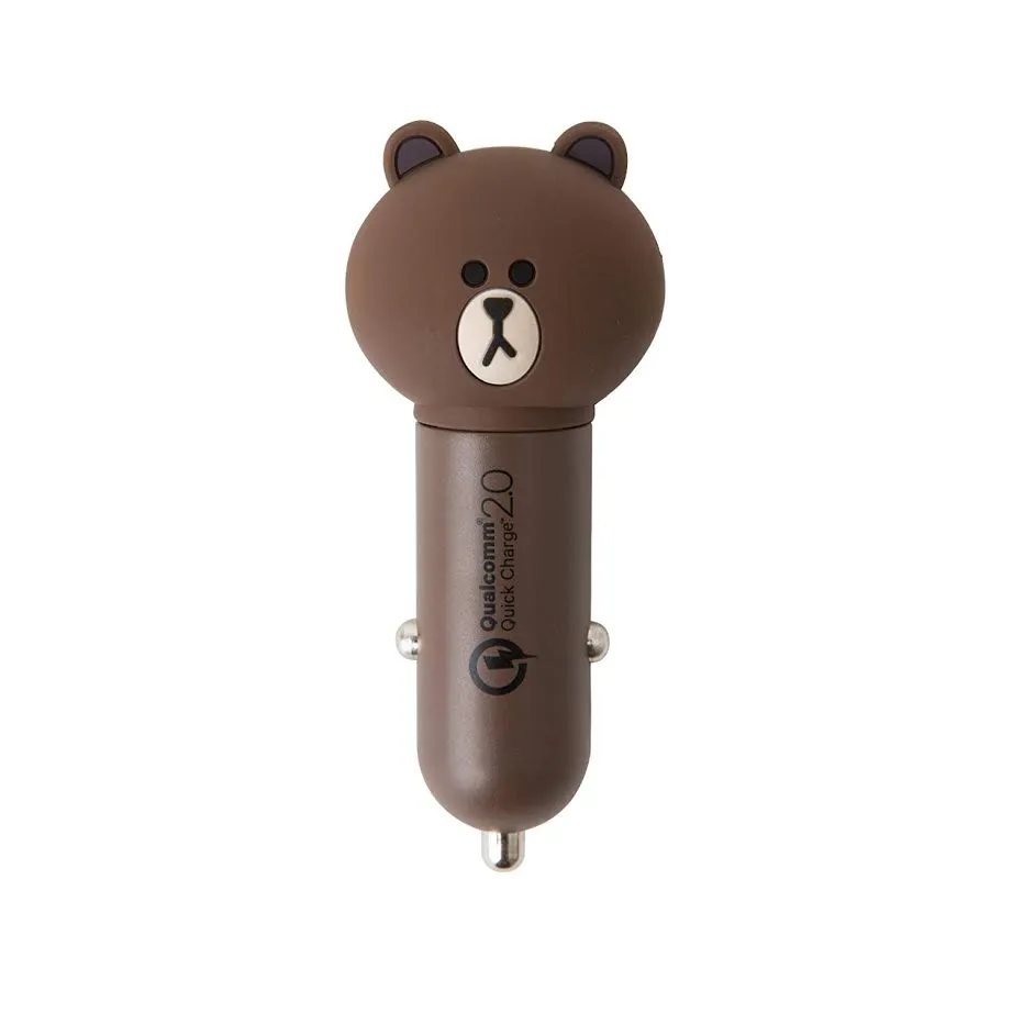 LINE FRIENDS Brown Car Charger