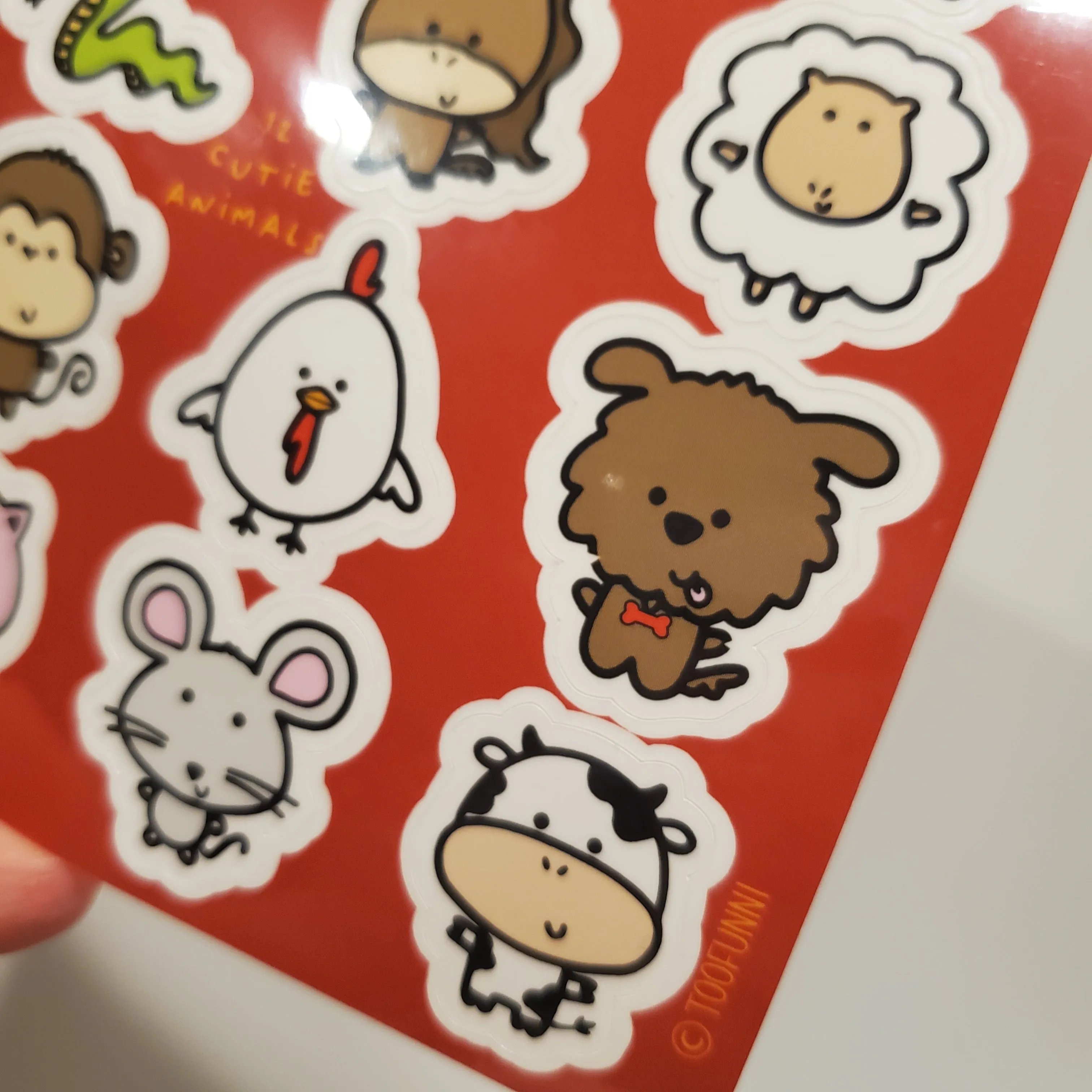 LNY ANIMALS *IMPERFECT* - Vinyl Sticker Sheet