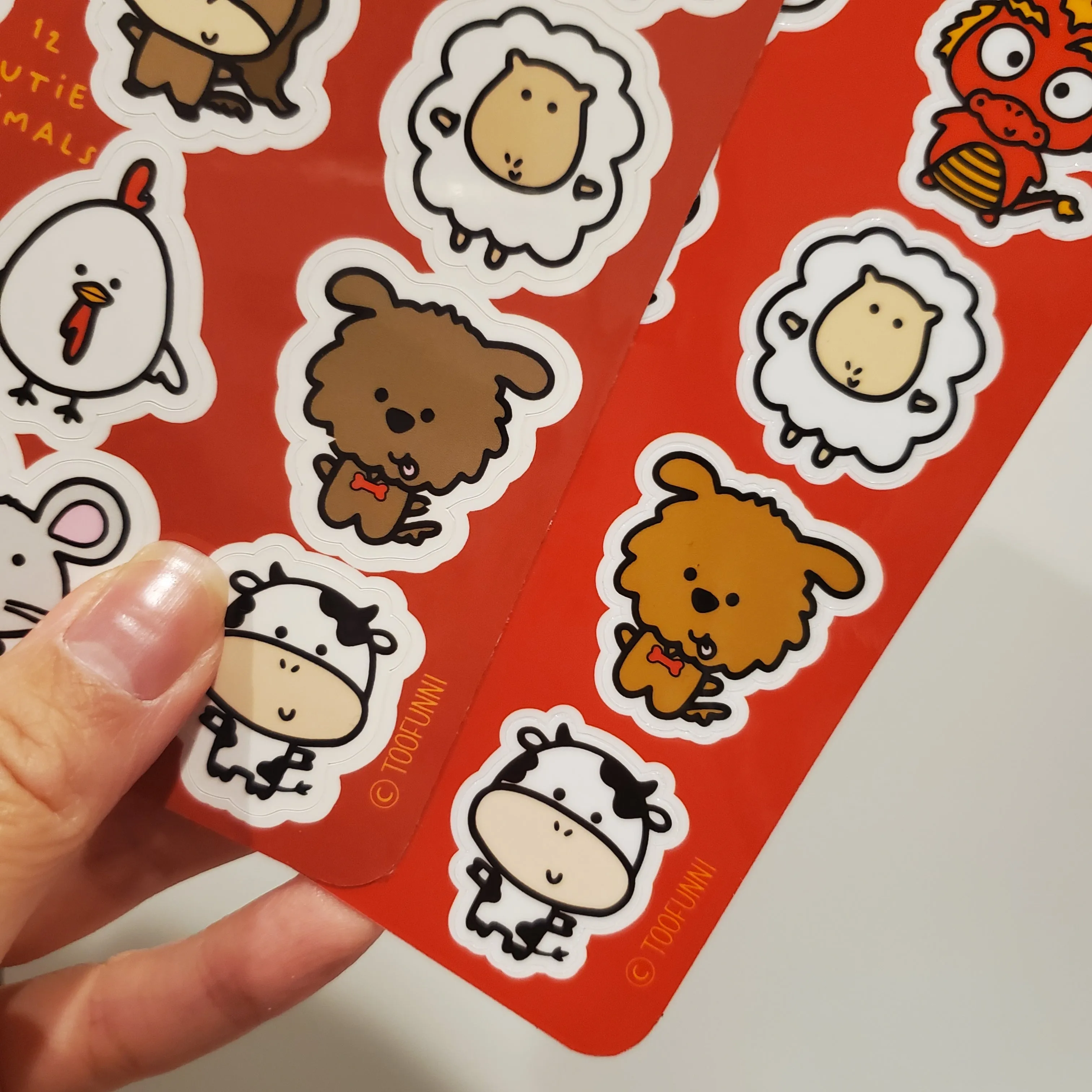 LNY ANIMALS *IMPERFECT* - Vinyl Sticker Sheet