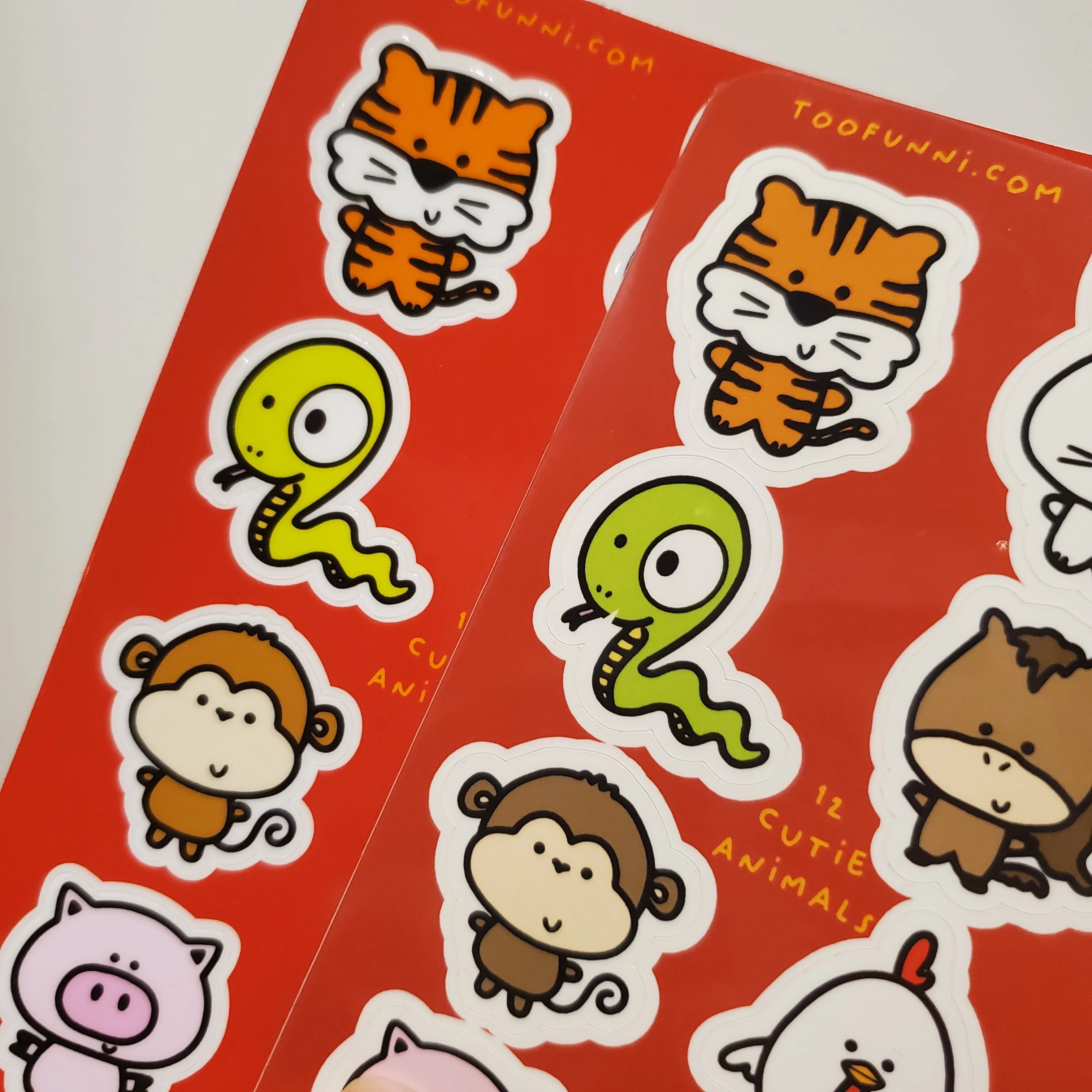 LNY ANIMALS *IMPERFECT* - Vinyl Sticker Sheet