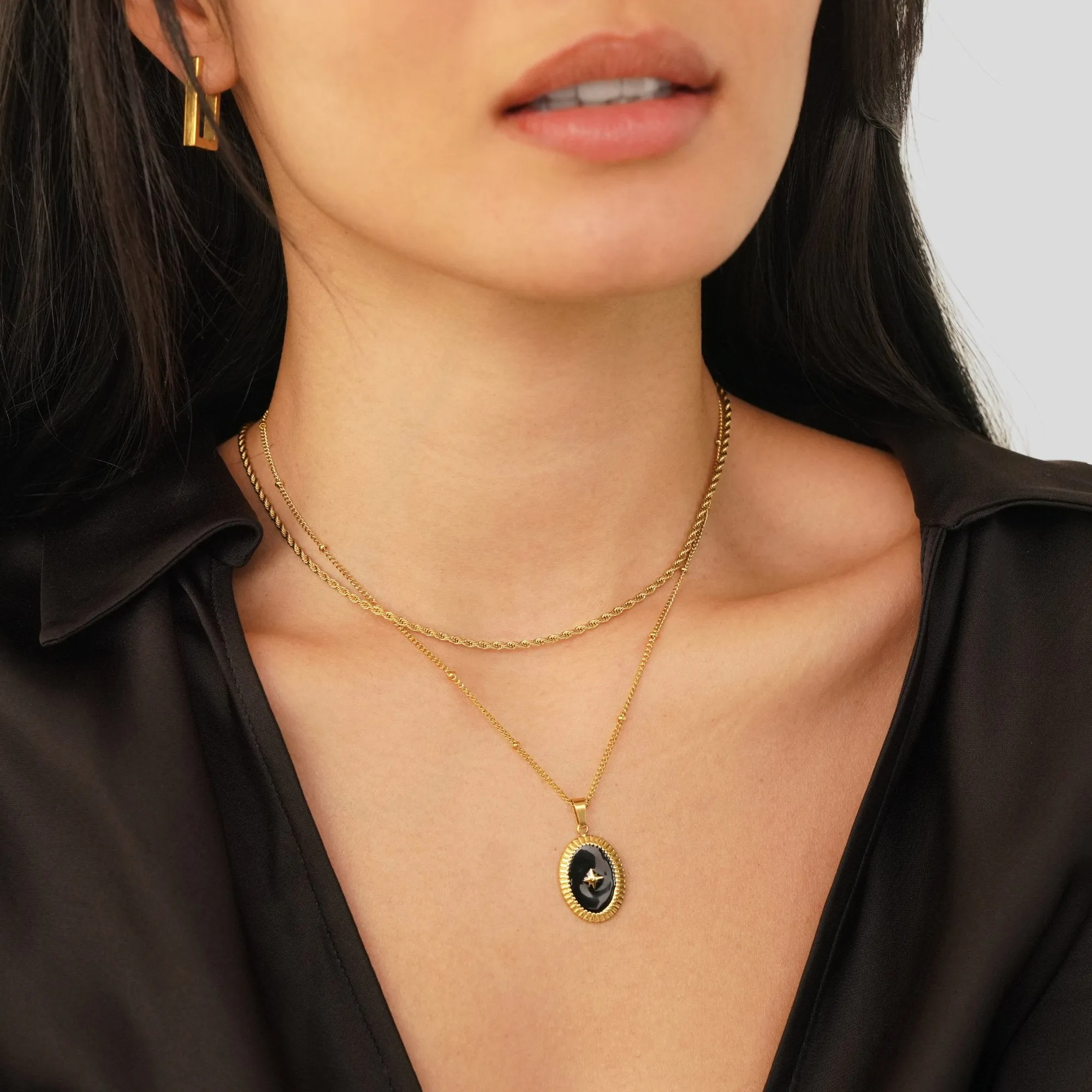 Midnight Star Onyx Necklace