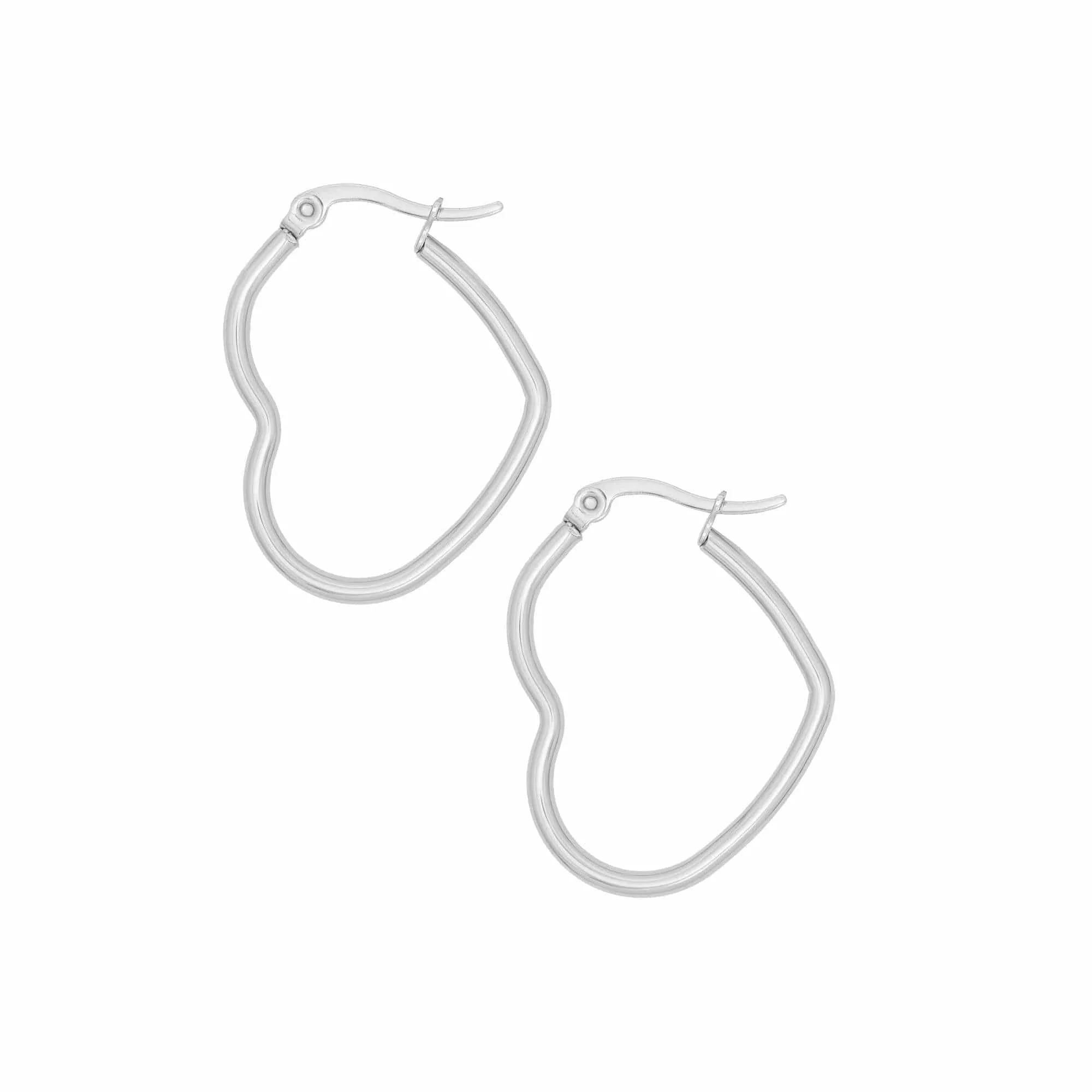 Mini Heart Hoop Earrings