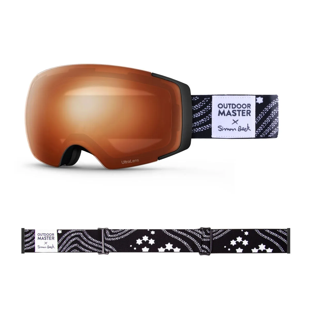 OM X Simon Beck Art Snow Goggles