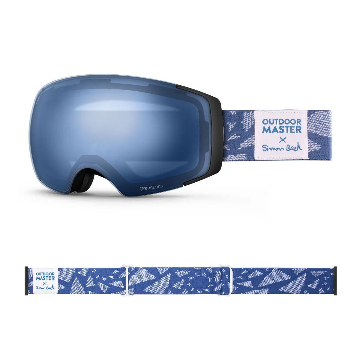 OM X Simon Beck Art Snow Goggles