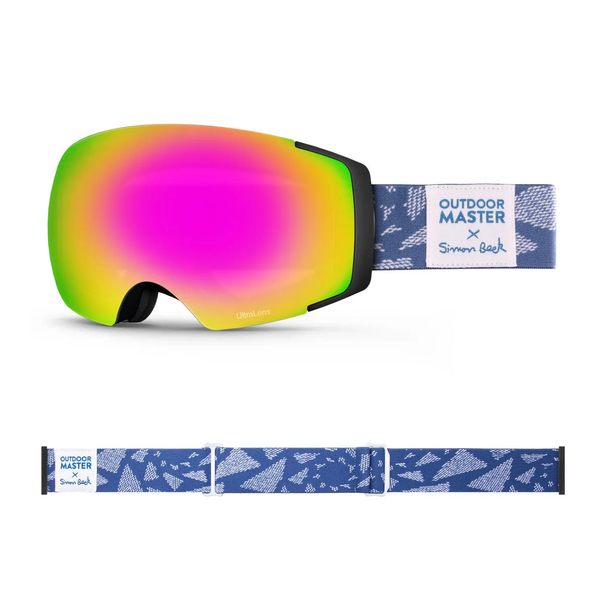 OM X Simon Beck Art Snow Goggles