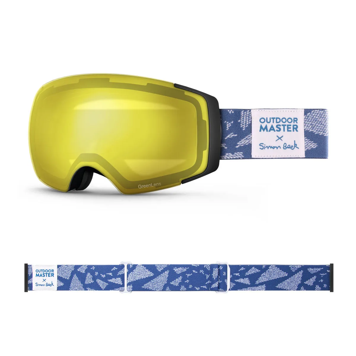 OM X Simon Beck Art Snow Goggles