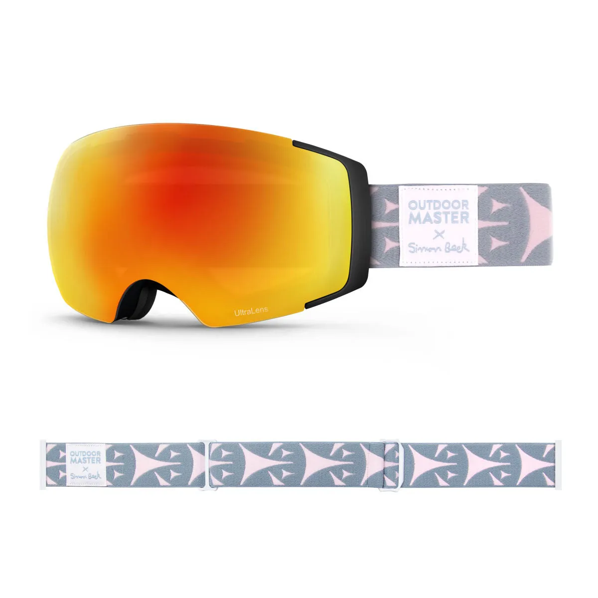 OM X Simon Beck Art Snow Goggles