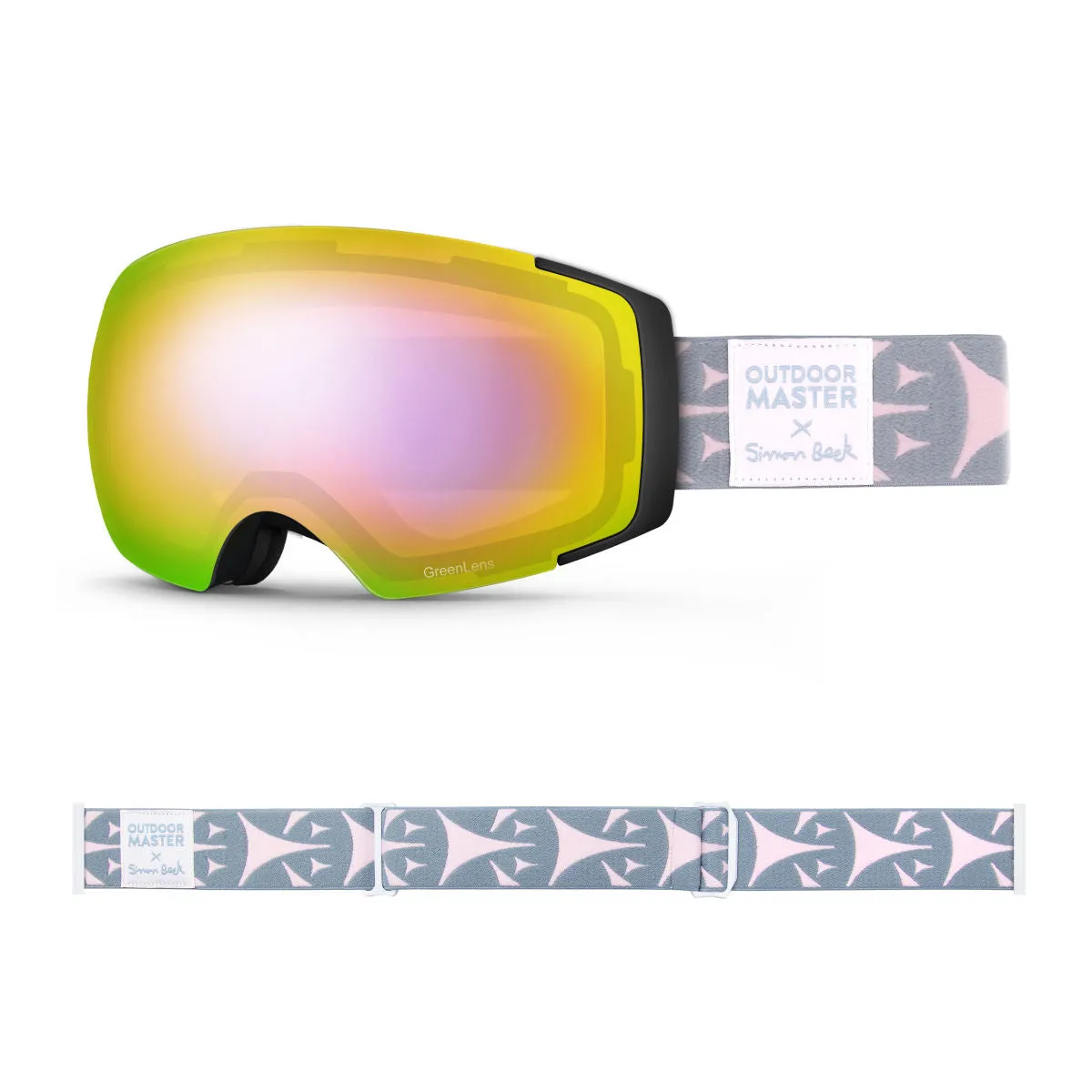 OM X Simon Beck Art Snow Goggles