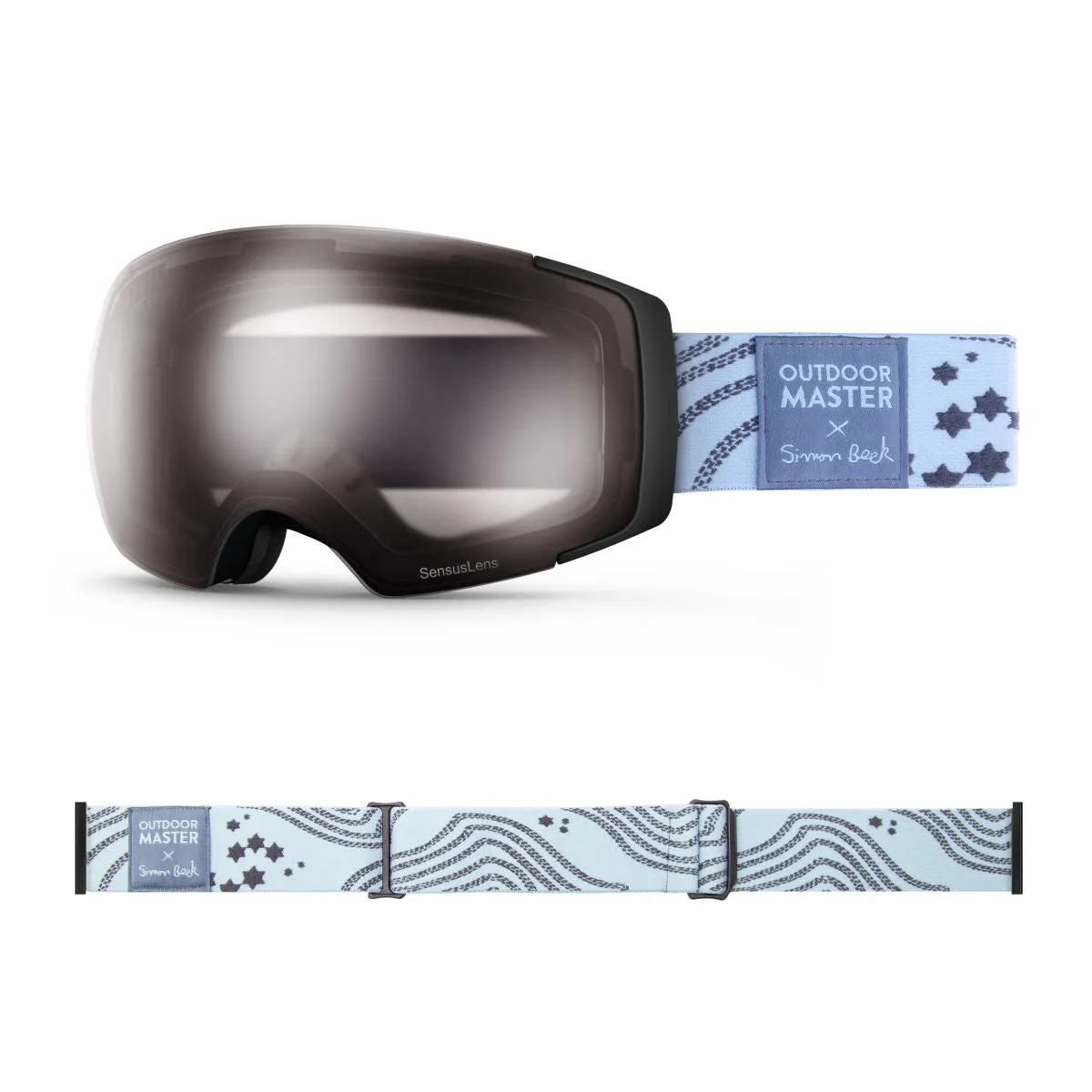 OM X Simon Beck Art Snow Goggles