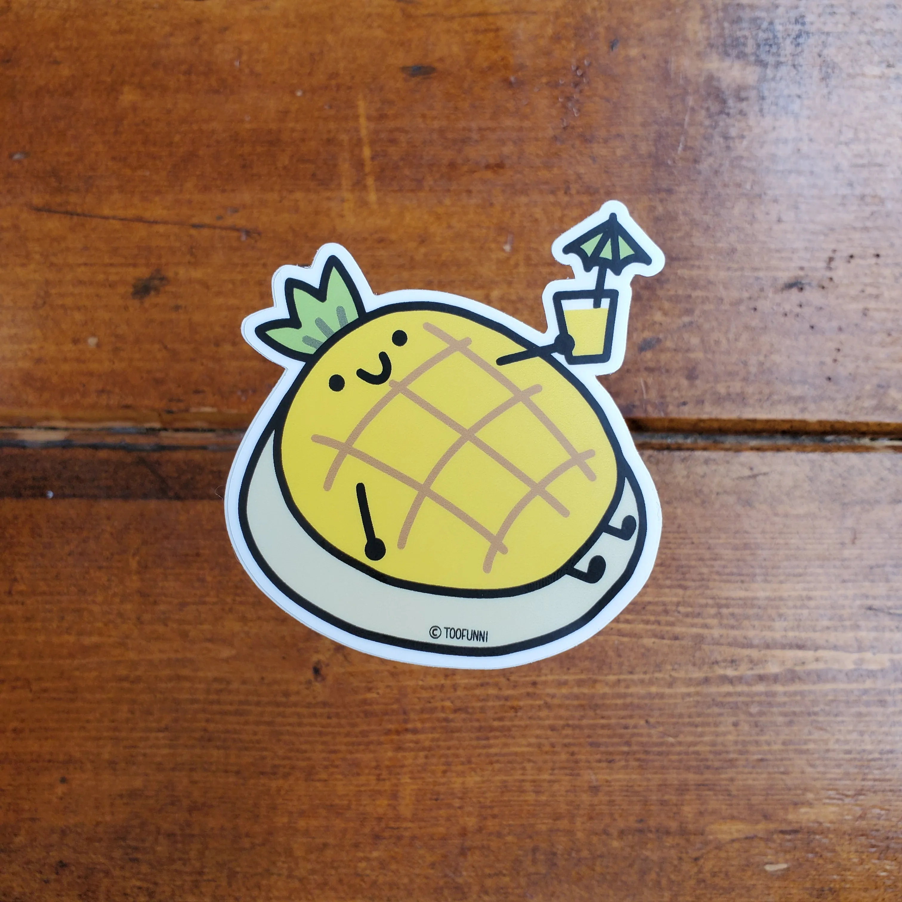 PINEAPPLE BUN / FLOATIE - Vinyl Sticker