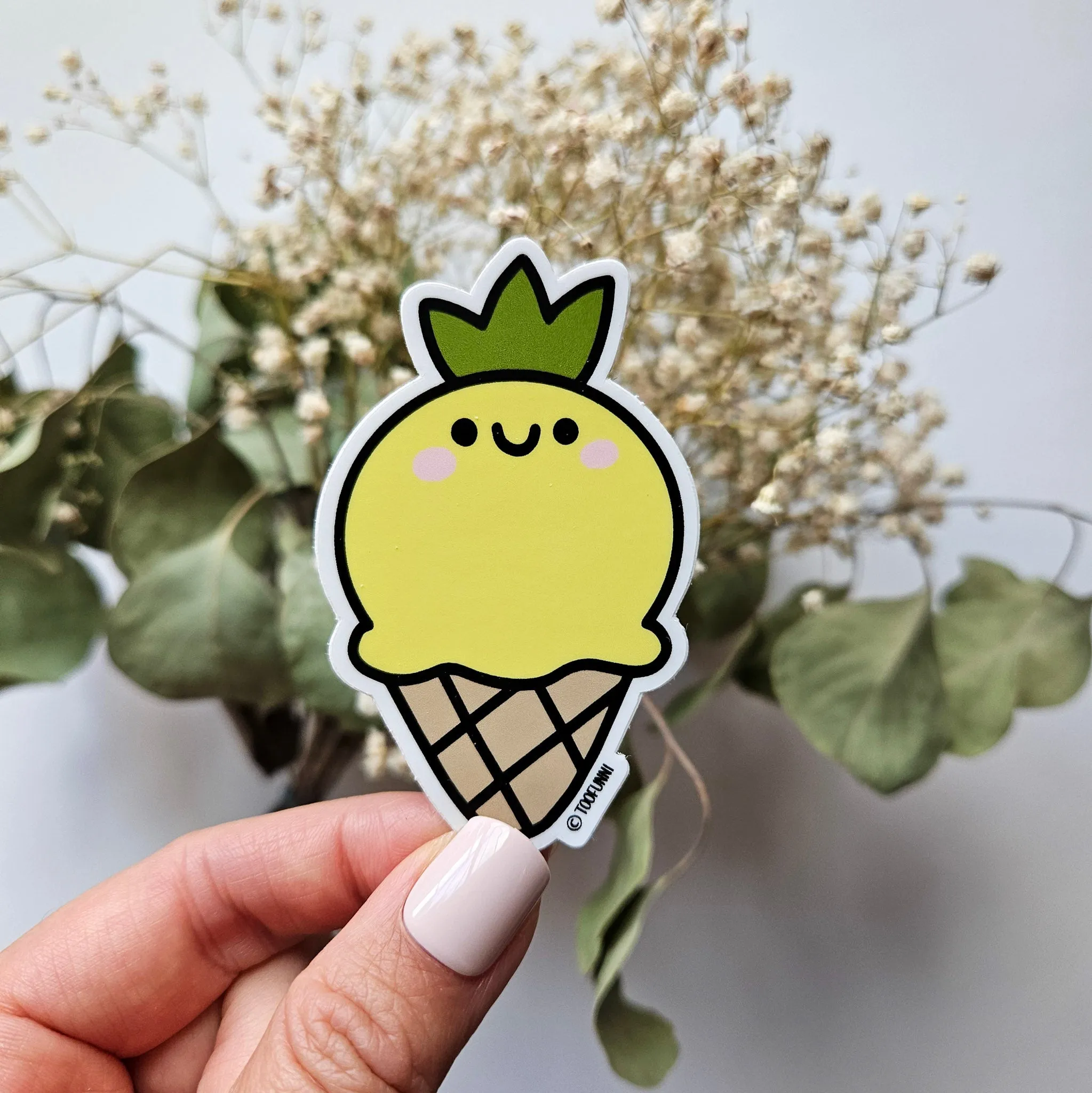 PINEAPPLE ICE CREAM - Vinyl Sticker