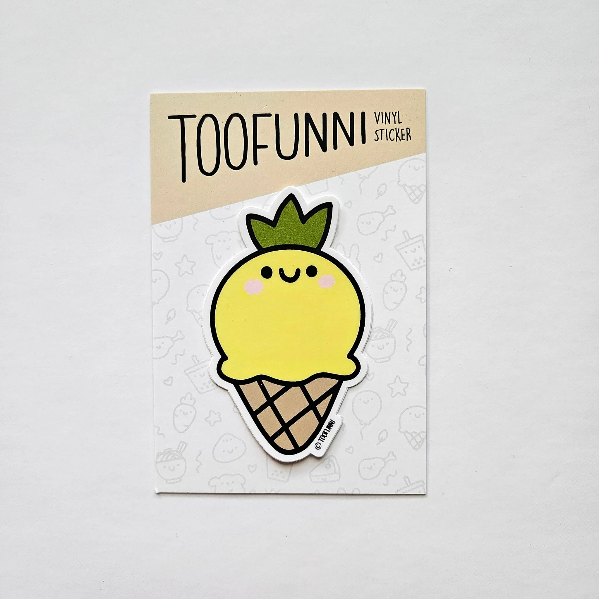 PINEAPPLE ICE CREAM - Vinyl Sticker