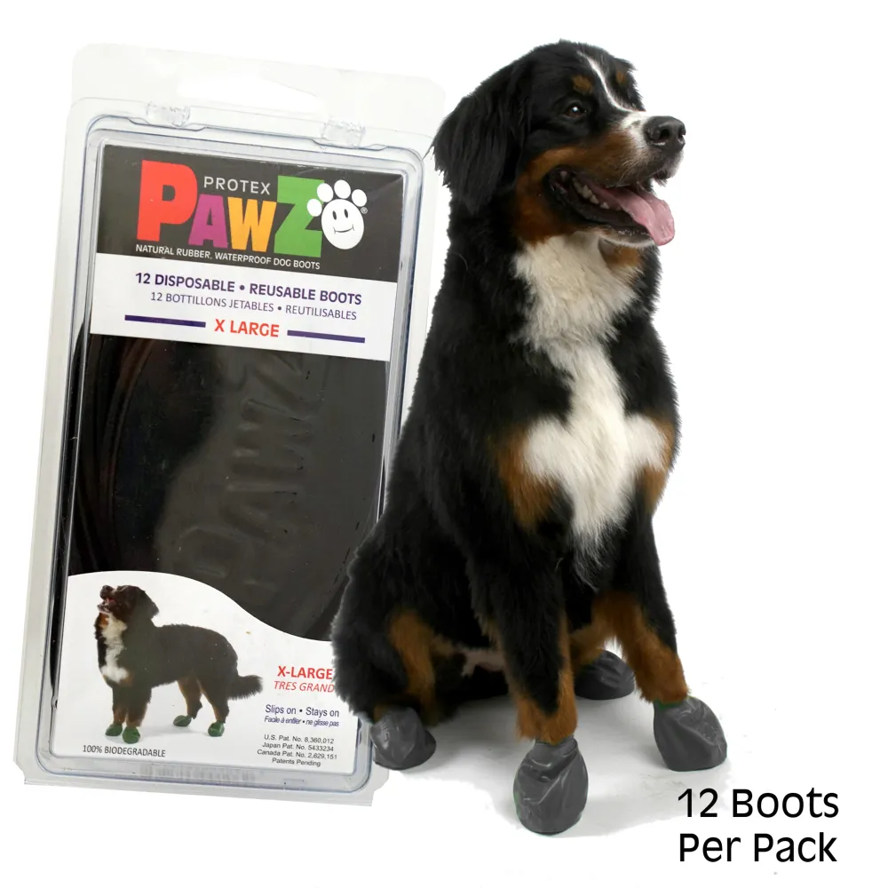 Protex PawZ Boots for Dogs (Black)