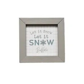 "Let it Snow" Wood Frame Sign