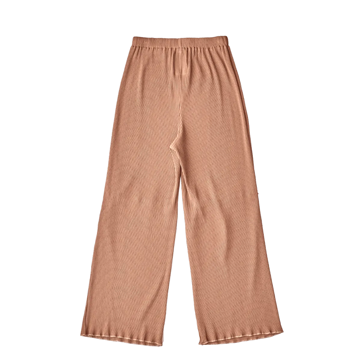 Slit knee pants / Brown