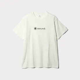 Snow Peak Soft Cotton Logo Short Sleeve T-shirt I Hvid