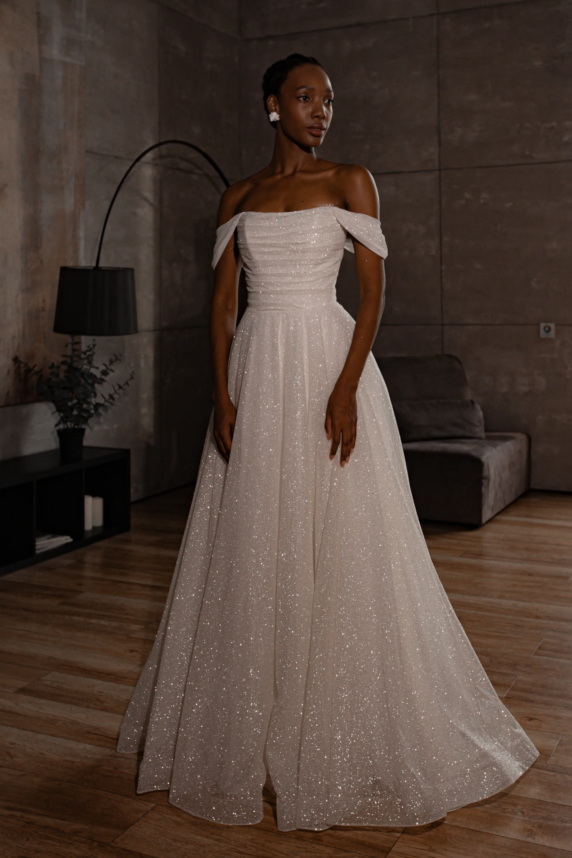 Amelia Deluxe Sparkle Wedding Dress - Elegant Bridal Gown