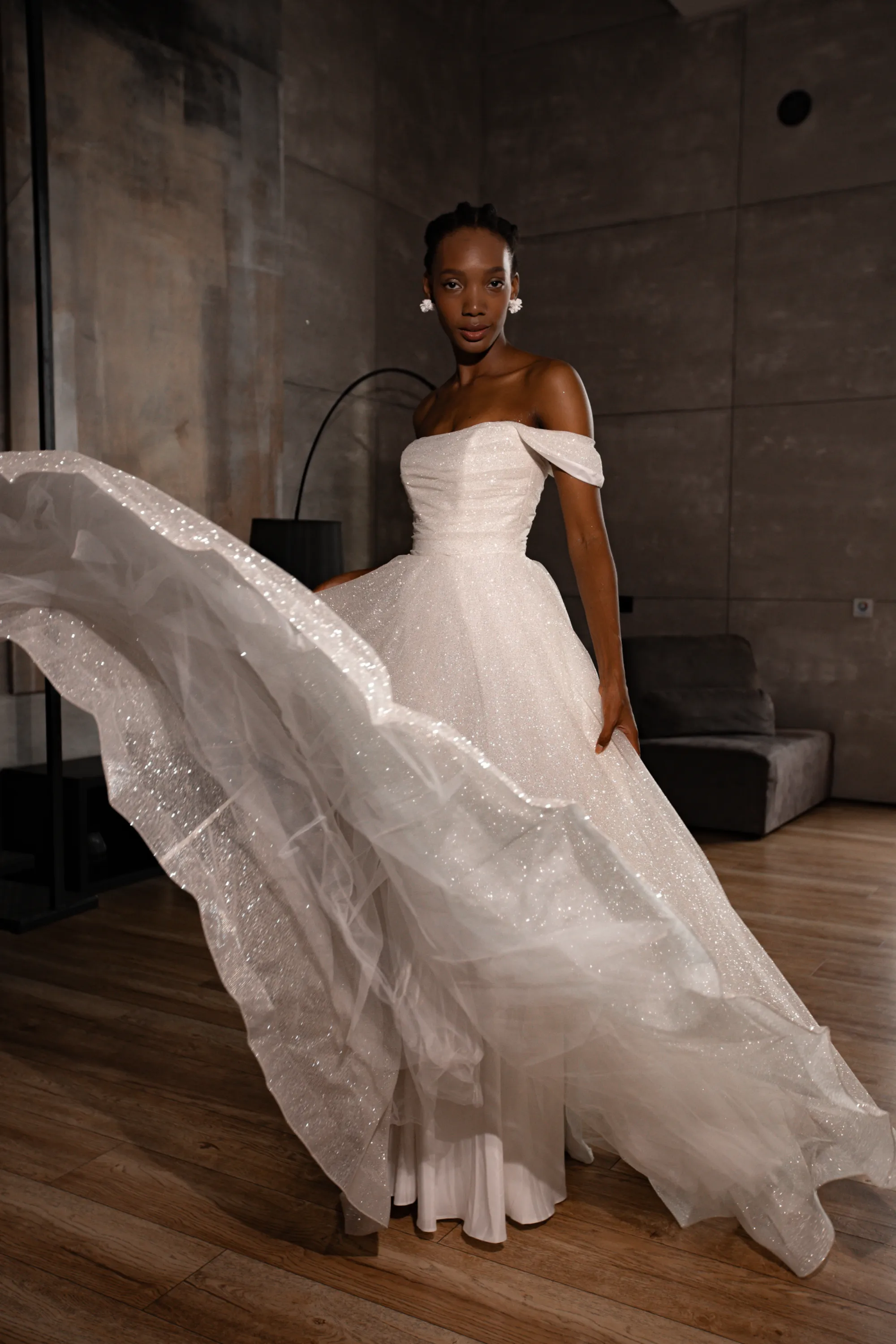 Amelia Deluxe Sparkle Wedding Dress - Elegant Bridal Gown