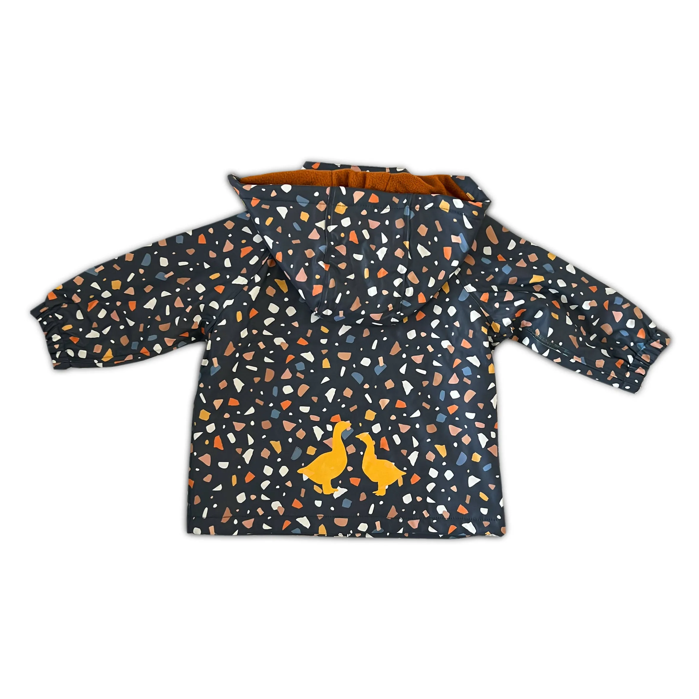 Terrazo Print Puddle Duck Kids Raincoat