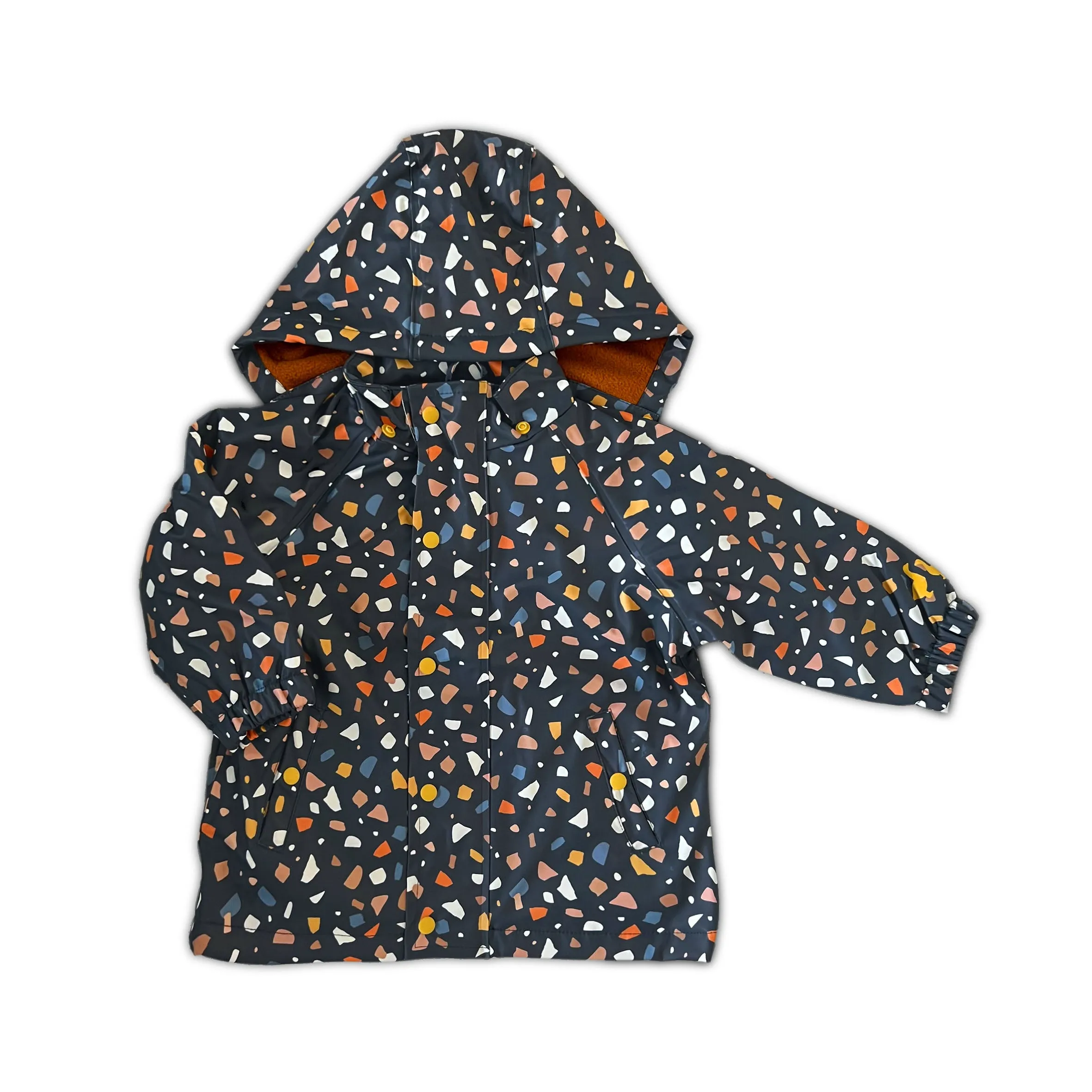 Terrazo Print Puddle Duck Kids Raincoat