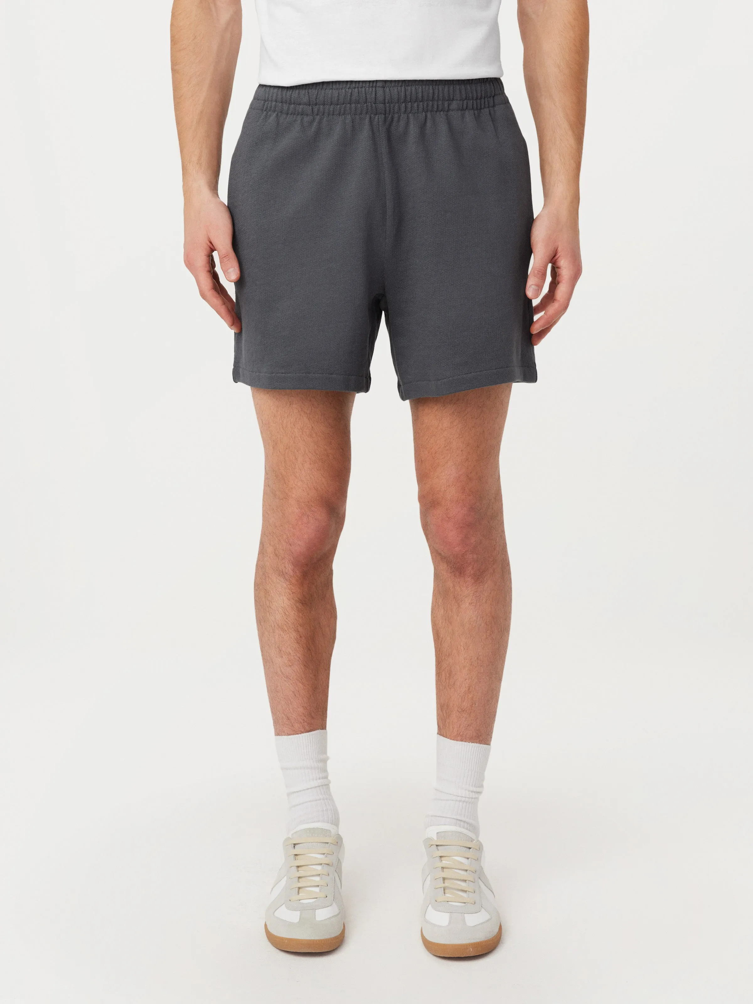 The Owen French Terry Short in Ash Blue