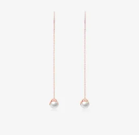 THIALH - ROBIN - Akoya Pearls in 18K Rose gold Earrings