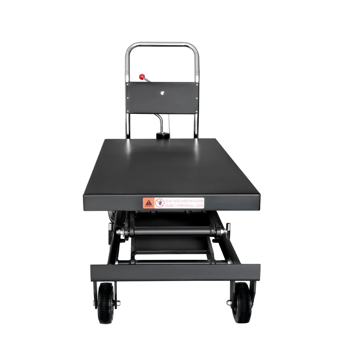 TMG Industrial 2200-lb Mobile Scissor Lift Table, 67” Lifting Height, Foot Pedal Operation, TMG-ALS10