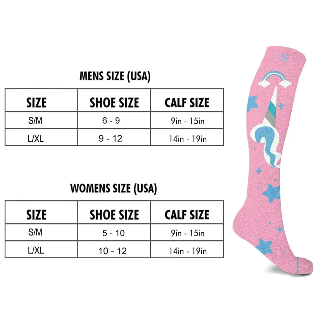 Unicorn Collection Compression Socks (3-Pairs)