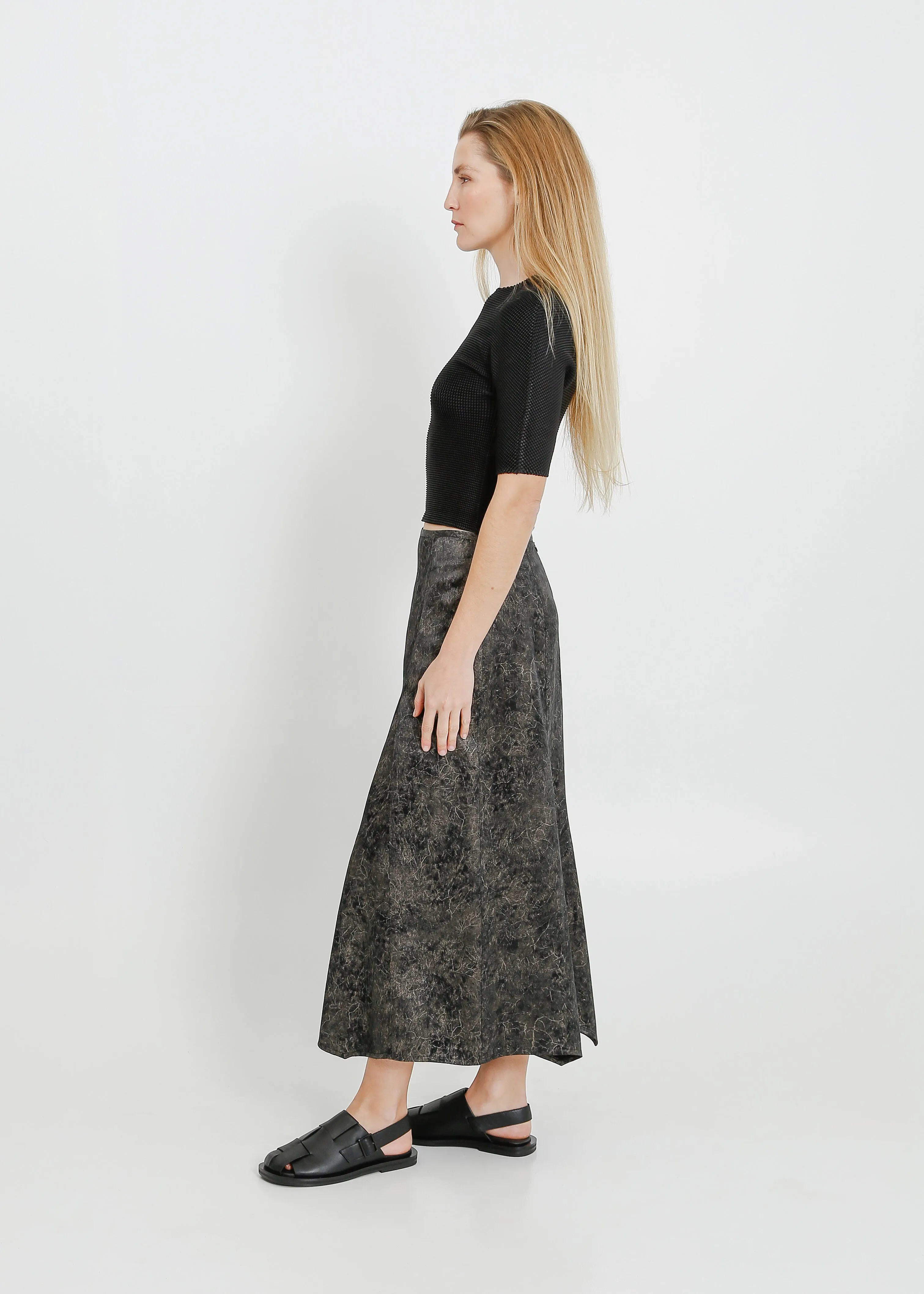 VALENCIA SKIRT / BLACK-BONE