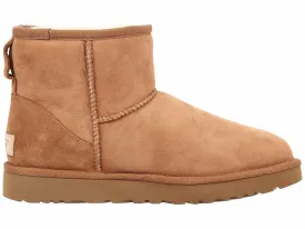 Women's Shoes UGG CLASSIC MINI II Slip On Sheepskin Ankle Boots 1016222 CHESTNUT