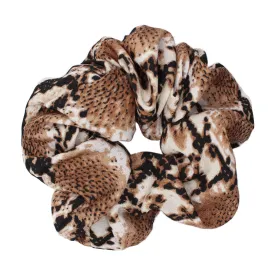 Zuri Snakeprint Scrunchie - Natural